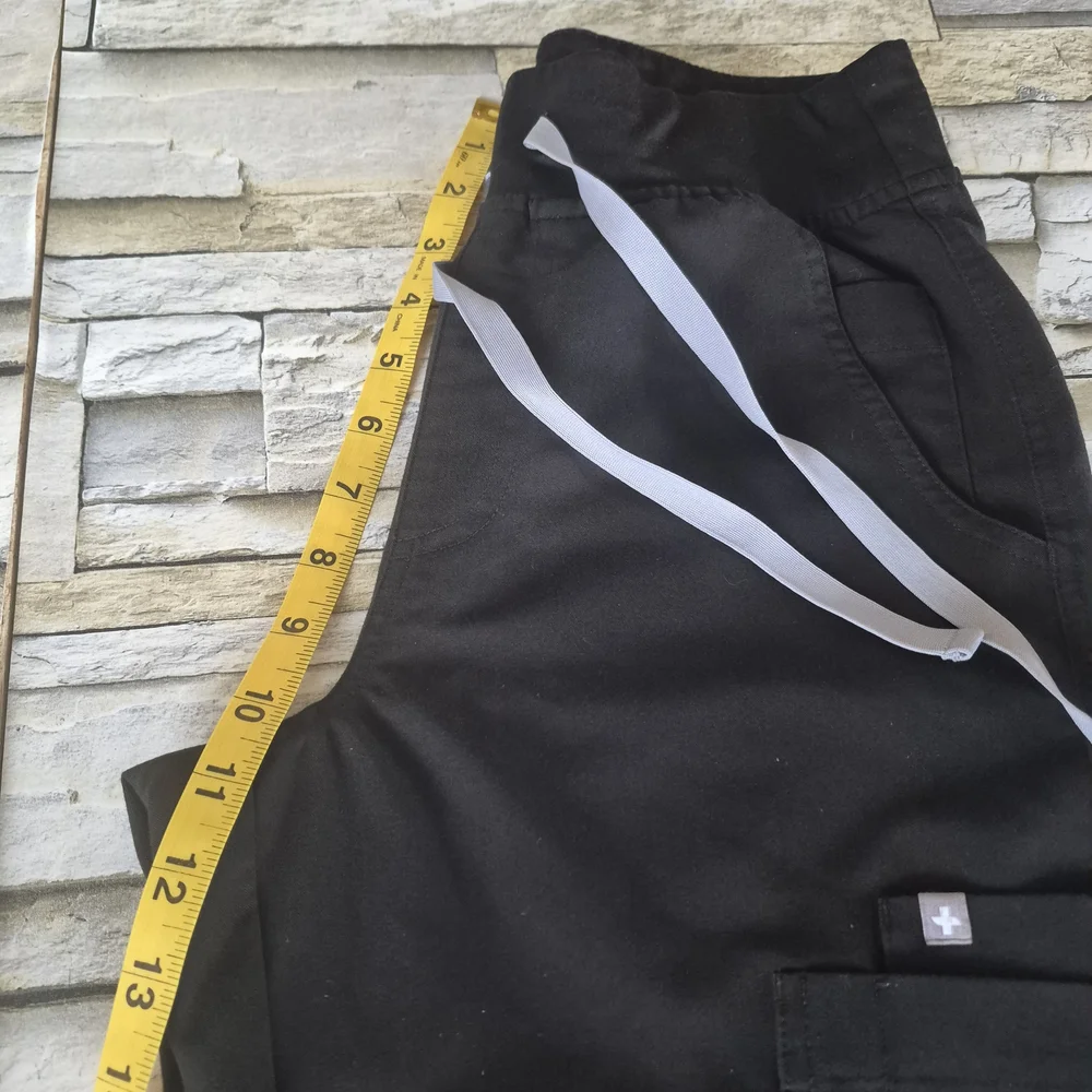 ​FIGS HW Yola High Waisted Cargo Scrub Pants Women's Black XS Regular - Picture 7 of 13